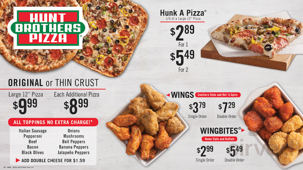 Hunt Brothers Pizza | meal takeaway | 401 W Commerce St, Fairfield, TX 75840, USA | 9033894324 OR +1 903-389-4324