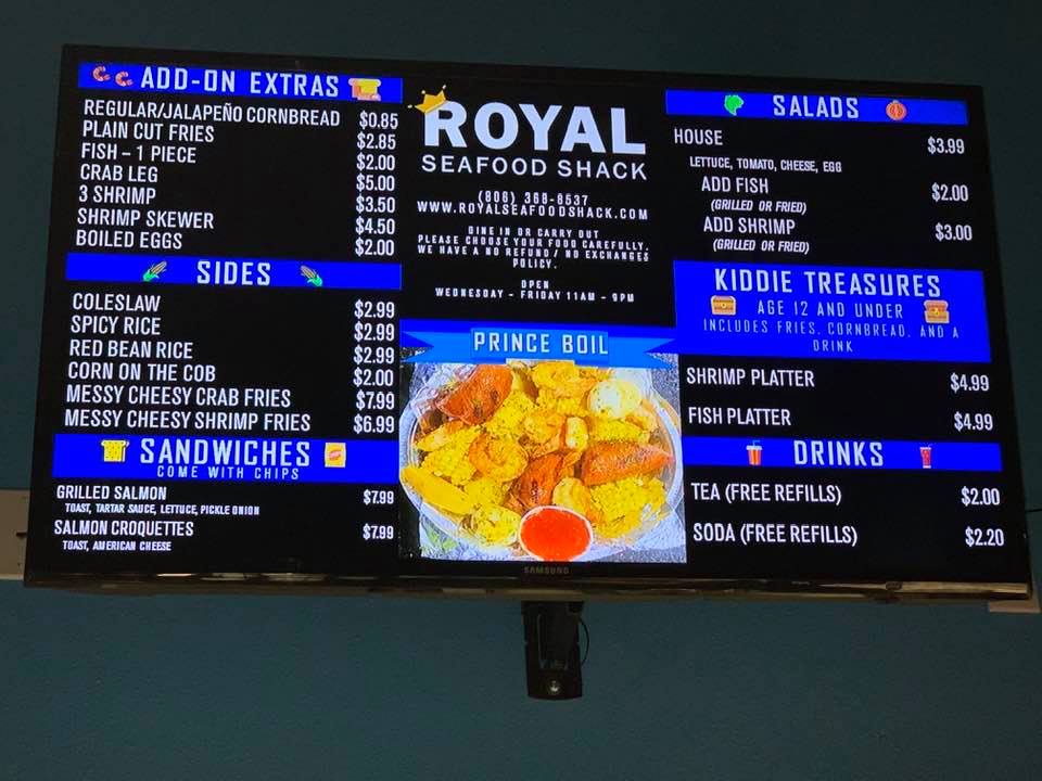 Royal Seafood Shack | restaurant | 7604 Milwaukee Ave Suite 400, Lubbock, TX 79424, USA | 8063688537 OR +1 806-368-8537