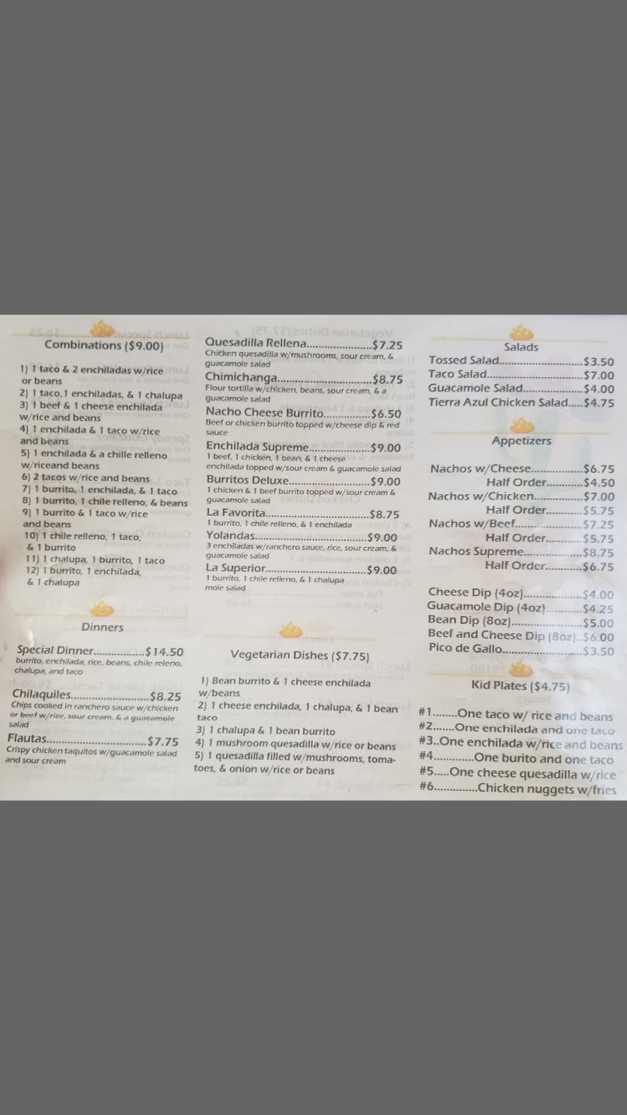 Tierra Azul | restaurant | 1489 US-321 BYP, Winnsboro, SC 29180, USA | 8038151219 OR +1 803-815-1219