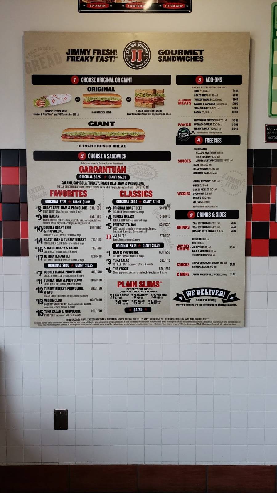 Jimmy Johns | meal delivery | 2293 N Germantown Pkwy Suite 101, Cordova, TN 38016, USA | 9013718510 OR +1 901-371-8510