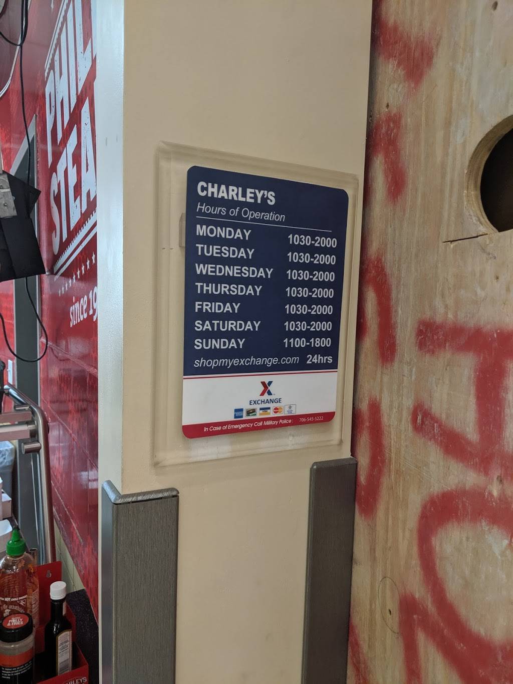 Charleys Philly Steaks | restaurant | 9220 Marne Rd, Fort Benning, GA 31905, USA | 7066853257 OR +1 706-685-3257