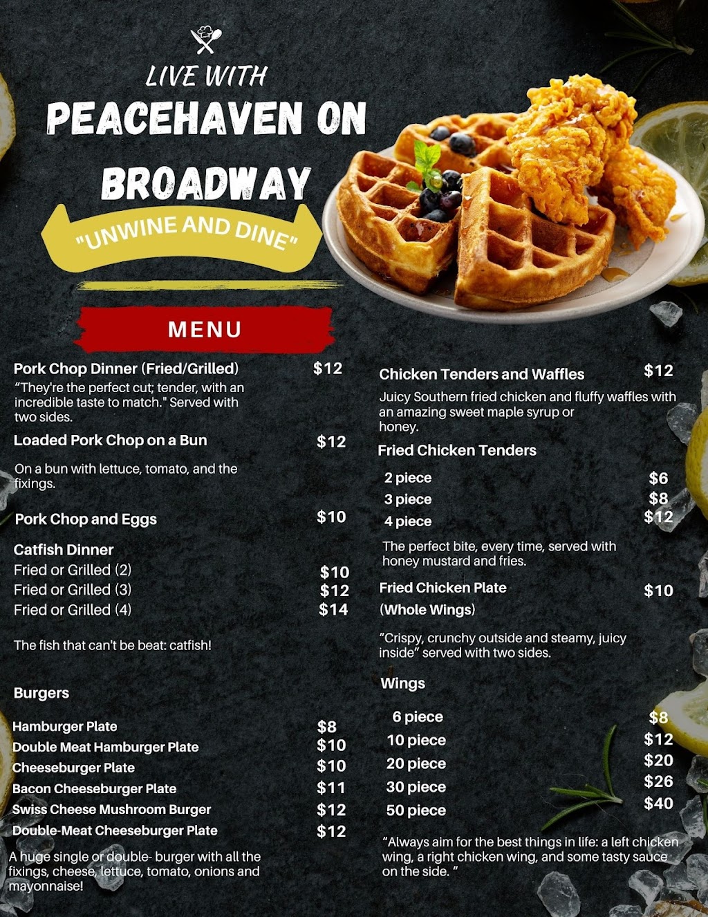 Peacehaven on Broadway | restaurant | 511 W Broadway St, Yazoo City, MS 39194, USA | 6625714664 OR +1 662-571-4664