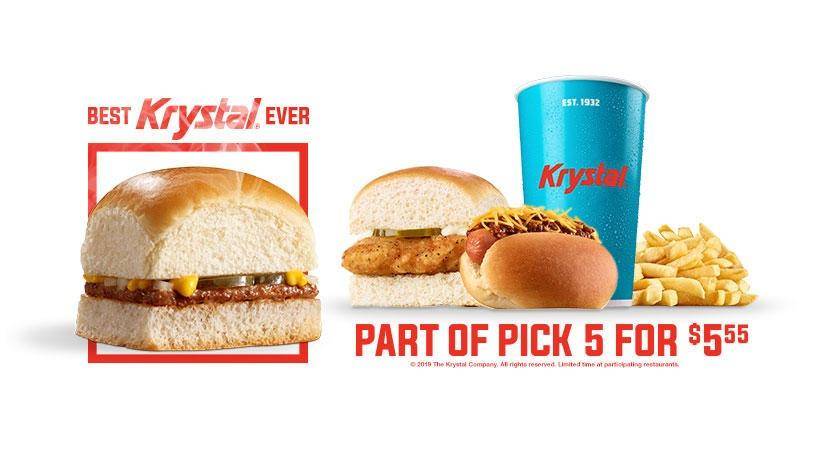 Krystal | meal takeaway | 1123 N 3rd Ave, Chatsworth, GA 30705, USA | 7066953299 OR +1 706-695-3299